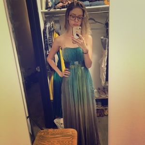 Ombré multi-colored Dave & Johnny gown